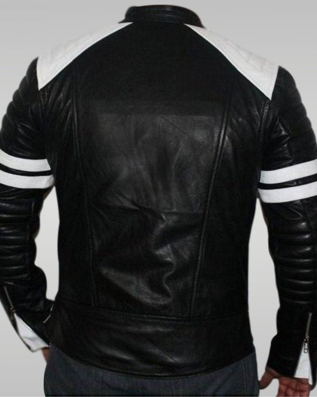 Black & White Leather Jacket