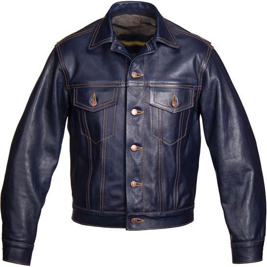 MEN's Trucker Leather Jacket.