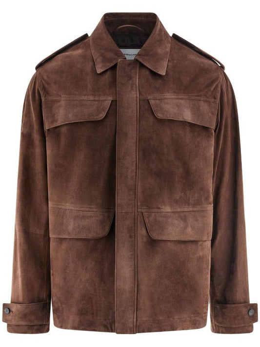 Brown suede jacket