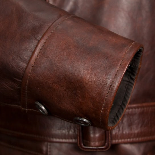 MEN'S Classic 2/4 Leather Coat