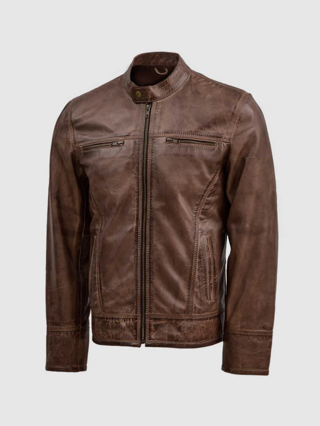 Brown Leather  Jacket