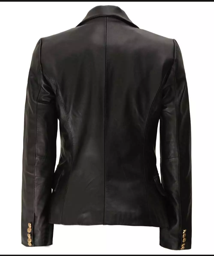 Black Leather Jacket Coat