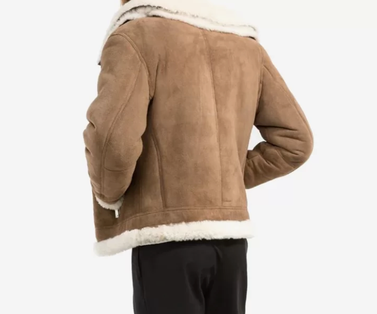 MEN's Exclusive shearling  leather jacket