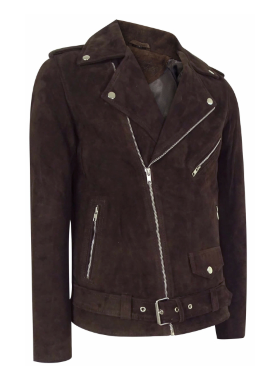 MEN's Suede Brown Leather Jacket