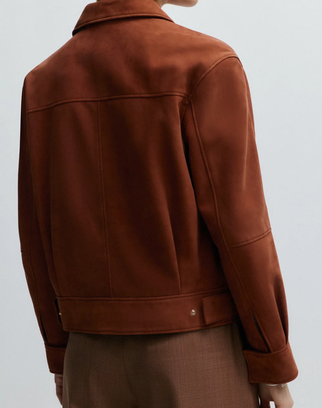 WOMEN's PREMIUM Suede Tan Leather Jacket