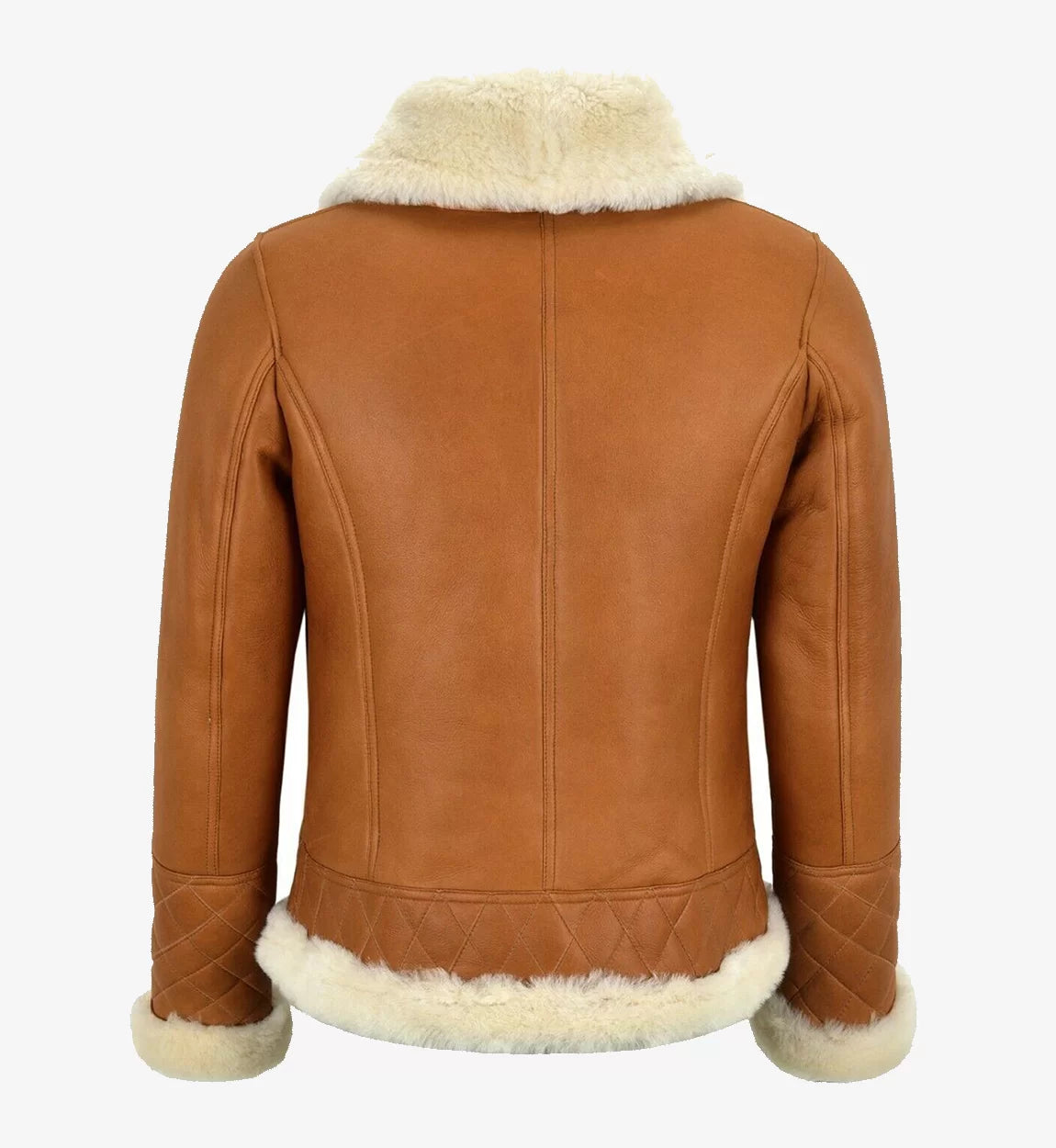 WOMEN's Brown Bomber Leather Jacket