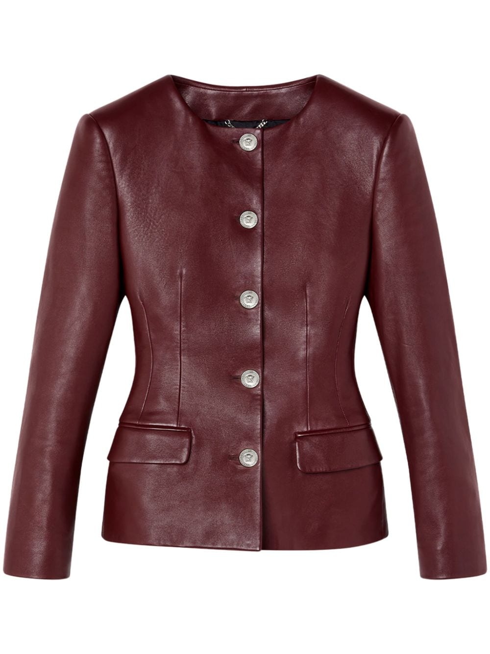 Classic leather coat