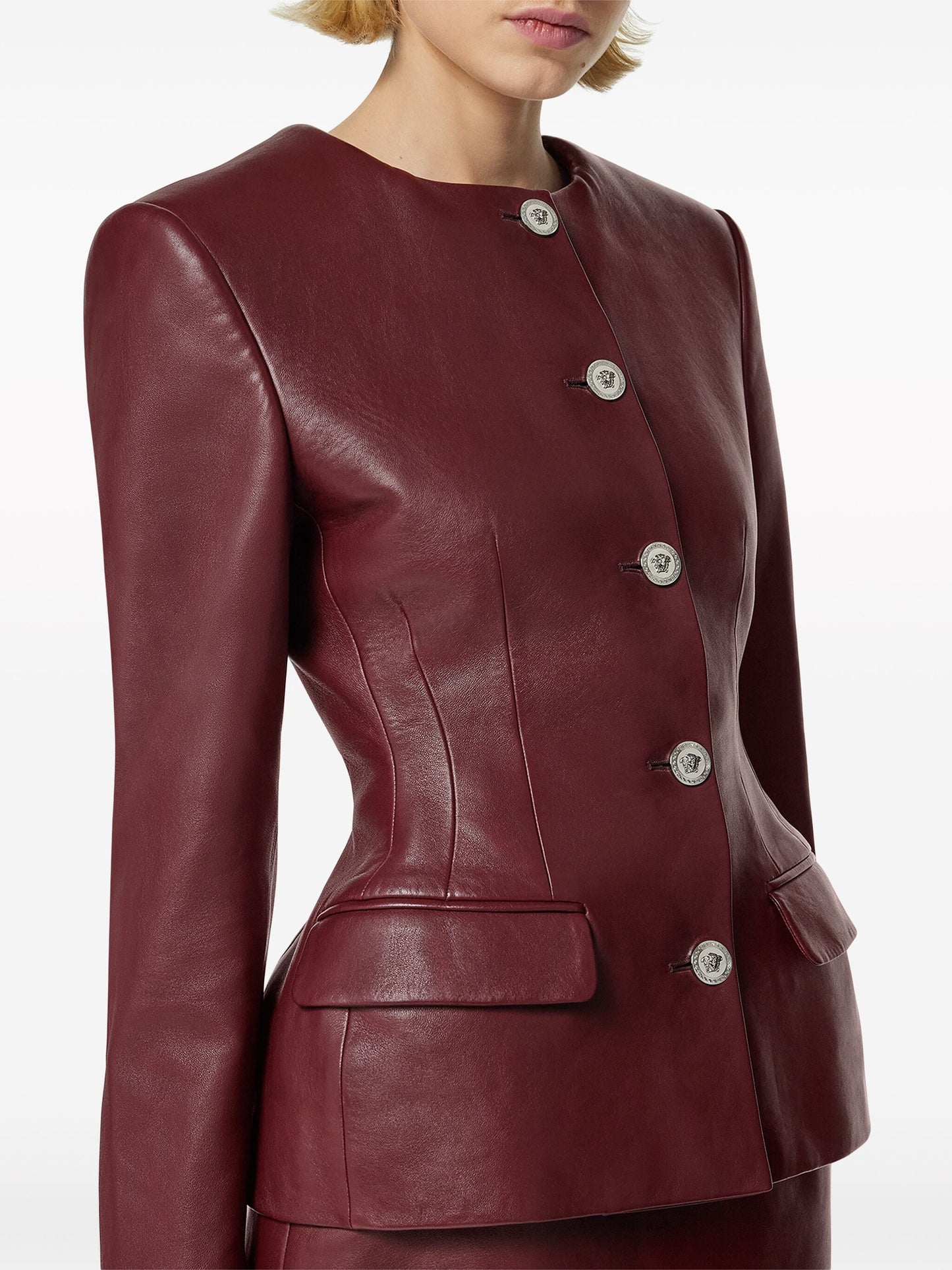 Classic leather coat