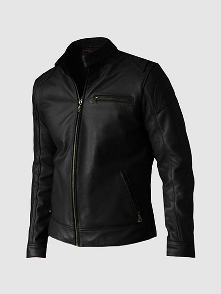 Premium Black Leather Biker Jacket